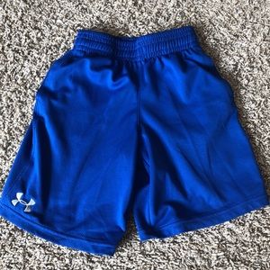 boys blue under armour shorts